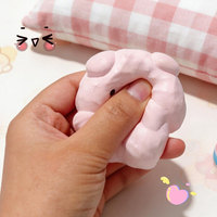 Jouet anti-stress en plastique rose en forme de cochon, fabriqué à la main, de qualité alimentaire, à remontée lente, pour filles et garçons