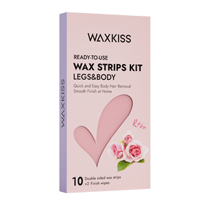 WAXKISS Vente en gros <span class=keywords><strong>de</strong></span> bandes <span class=keywords><strong>de</strong></span> <span class=keywords><strong>cire</strong></span> <span class=keywords><strong>froide</strong></span> prêtes à l'emploi, kit <span class=keywords><strong>de</strong></span> bandes <span class=keywords><strong>de</strong></span> <span class=keywords><strong>cire</strong></span> corporelle pour l'épilation des jambes - Product Image 1