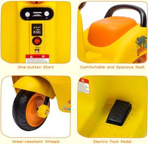 DLS儿童电动车<span class=keywords><strong>3</strong></span>轮6v摩托车恐龙印花玩具三轮车儿童骑摩托车 - Product Image 4