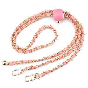 Fashion Phone Beaded Chain Charm Lanyard Wrist Strap Mobile Phone Lanyard Phone Rope Pendant Diy Accessories