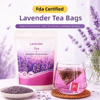 Teh Herbal Lavender, Kantong Teh Lavender, Teh Seduh Dingin, Teh Bunga 60g, Teh Herbal Ekspor, Teh Bunga Lavender Kering