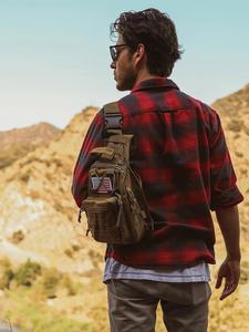 กระเป๋าเป้สะพายข้างผู้ชายอเนกประสงค์ ทนทานต่อการฉีกขาด ดีไซน์ทันสมัย พร้อมซิปปิด สำหรับกิจกรรมกลางแจ้งและกีฬา - Product Image 4