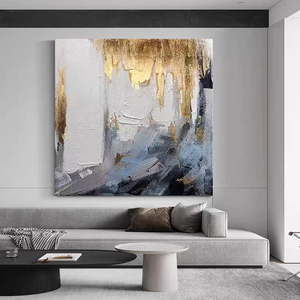 Mintura 100% vẽ tay hiện đại trang trí nội thất lớn tường nghệ thuật hình ảnh tùy chỉnh trừu tượng Kết cấu sơn dầu vải bán buôn - Product Image 3