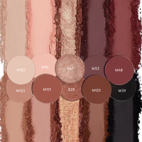 Palette de fard à paupières colorée pièces, étiquette privée à haute pigmentation, bricolage, emballage personnalisé faible quantité minimale de commande