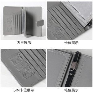 Funda para Pasaporte de Cuero PU con Logotipo Personalizado, Cartera de Viaje Más Vendida con Ranura para Tarjetas, Ranura para Boletos, Bloqueo RFID, Porta Pasaporte - Product Image 4
