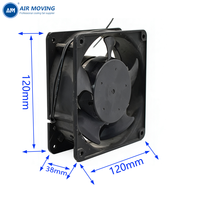 AM12038H2S 220V 240V Gleitlager 50/60Hz 120x120x38mm Metall-Kühlaxiallüfter 12038 Aluminiumrahmen AC-Lüfterspule Kupferdraht
