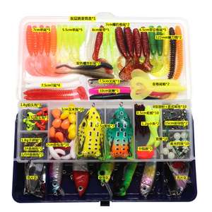 Venta al por mayor 205 piezas anzuelo <span class=keywords><strong>de</strong></span> cebo duro suave, Rana, lubina <span class=keywords><strong>de</strong></span> rayas blancas, <span class=keywords><strong>pez</strong></span> mandarín, kit <span class=keywords><strong>de</strong></span> señuelo <span class=keywords><strong>de</strong></span> <span class=keywords><strong>agua</strong></span> <span class=keywords><strong>de</strong></span> mar <span class=keywords><strong>de</strong></span> <span class=keywords><strong>agua</strong></span> <span class=keywords><strong>dulce</strong></span> - Product Image 2