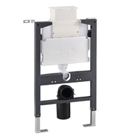 Citerne encastrée murale en PEHD compatible avec les toilettes sans bride sur pied certifiées WaterMark, compatible avec de nombreux plaques de chasse d'eau