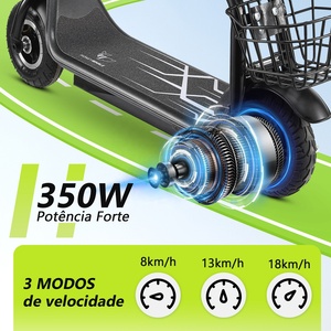 Trottinette Électrique Enfant Jl005 (Entrepôt Brésil) 350W 18KM/H Autonomie 10KM Charge 80KG Modèle Jeunesse avec Siège Pneus Pleins 8 Pouces - Product Image 5