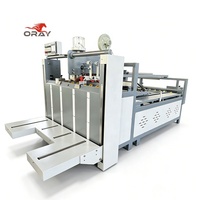 Machine plieuse-colleuse semi-automatique Oray RSC Box 2500W 60m/min avec rouleau de pression latérale réglable et surveillance à distance