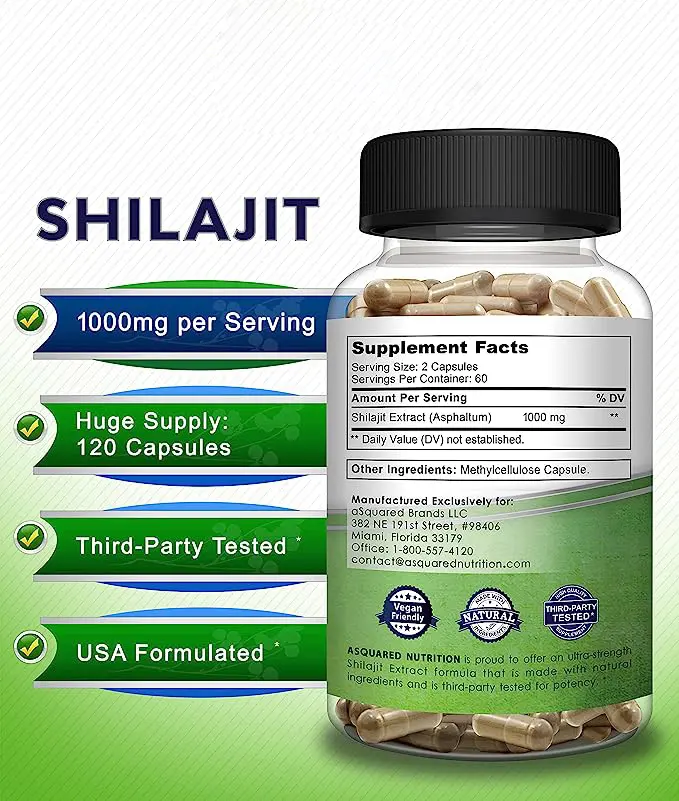 Großhandel Shilajit Puro Original bio-Himalaya-Shilajit Massenware reine natürliche Shilajit-Kapseln