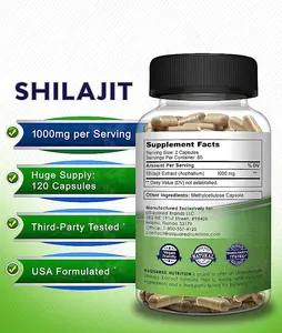 Bán buôn shilajit Puro gốc hữu cơ Himalaya shilajit số lượng lớn tinh khiết tự nhiên shilajit viên nang