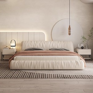 Cama King Tapizada Estilo Italiano con Tela Escarchada, Muebles para Recámara Principal - Product Image 3