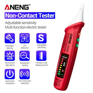 ANENG VC1017 dijital AC gerilim ölçer multimetre kalem 12-1000V NCV otomatik voltmetre akıllı sensör test cihazı Buzzer dedektörü aracı