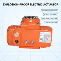 Actionneur électrique robuste anti-explosion en alliage d'aluminium résistant aux intempéries avec couple élevé, alimentation AC220V pour vanne papillon