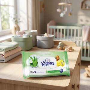 Toallitas Húmedas para Bebé Kippers con Aloe, 120 Unidades, Suaves, Delicadas, para el Cuidado de la Piel Sensible, Paquete al por Mayor UZ - Product Image 3