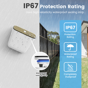 Tuya ذكي ZigBee مستشعر تسرب مياه الأمطار كاشف تسرب مياه الأمطار الفيضانات IP67 في الهواء الطلق مقاوم للماء التطبيق التحكم إنذار الأمن - Product Image 4