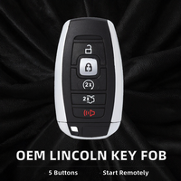 Kunci Remote Pintar FW-CR39 OEM 5-Tombol dengan Fitur Remote Start, Bahan ABS, Garansi 1 Tahun untuk Model Mobil 2017-2022