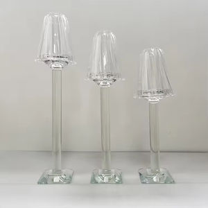 عرض خاص طقم تلميع يدوي ، مع ظل مصباح زجاجي من <span class=keywords><strong>3</strong></span> لطاولة الزفاف المركزية - Product Image 6