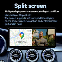 Reproductor Multimedia de Radio para Auto con Pantalla Táctil Ultra HD de 12.8 Pulgadas, Android 14, GPS, Carplay, FB, BT, 8G para Mercedes C W205 Benz