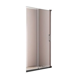 Porte <span class=keywords><strong>Doccia</strong></span> Pieghevoli Moderne con Telaio in Alluminio Spazzolato e Vetro da 6mm con Guarnizioni <span class=keywords><strong>a</strong></span> Fisarmonica per Uso Alberghiero - Product Image 1
