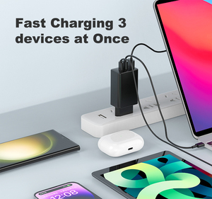 Kép <span class=keywords><strong>USB</strong></span>-C PD 100W gallium nitride sạc với OTP/OVP thích ứng sạc cho máy tính xách tay MacBook Tai nghe hỗ trợ EU/US ổ cắm - Product Image 2