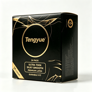 Custom Printed Condom Packaging <b>Box</b> — Golden Luxury <b>Gift</b> <b>Box</b> for Man, Bulk Wholesale - Product Image 6