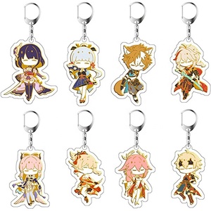 Llaveros de acrílico mini chibi de Genshin Impact: Yae <span class=keywords><strong>Miko</strong></span>, <span class=keywords><strong>Kokomi</strong></span>, Yoimiya, Thoma - Product Image 1