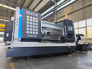 Certifié CE TCK550 tour CNC à lit incliné à broche unique 380v 8 Station poste d'outil électrique Construction horizontale robuste Gsk - Product Image 2