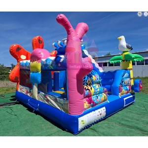 <span class=keywords><strong>Parc</strong></span> de jeux gonflables sur le thème de <span class=keywords><strong>l</strong></span>'océan vibrant avec des créatures marines pour les fêtes de plage et les centres de loisirs aquatiques - Product Image 4