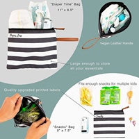 Sac humide rayé imperméable pour les couches de bébé Maillots de bain et les essentiels de voyage
