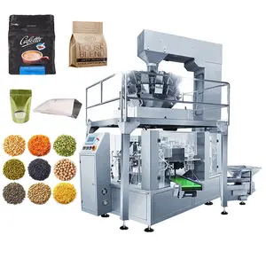 Premade pouch bag automatic fill seal packing machine for legumes lentils