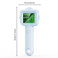 Microscopio para Niños Miaoshi E208 OEM ODM 500X con Pantalla LCD de 2.4 Pulgadas, Luz LED, Cámara de 1920x1080, Portátil, Digital, para Explorar al Aire Libre