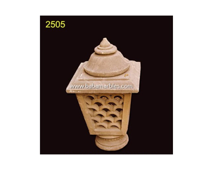 Lampe en pierre de grès Jodhpur élégante modèle 2505 de BABA MARBLES, écologique, durable, design moderne, décoration d'intérieur, éclairage en pierre naturelle - Product Image 5