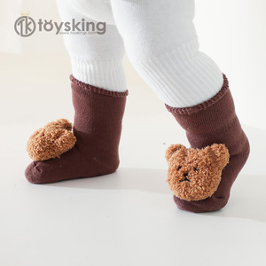 Autunno e inverno cerchio di lana ispessito per neonati calzini antiscivolo per bambini calzini da pavimento per bambini - Product Image 3