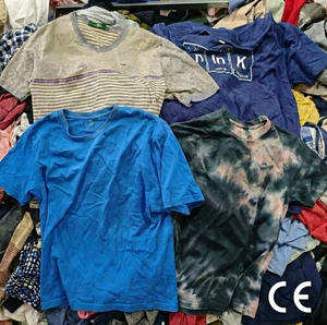 Used <strong>UK</strong> Men T-shirts Wholesale Grade B Second Hand Clothes Mixed Apparel Cotton Used Clothes 45kg Bales - Product Image 1