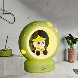 Luz Nocturna LED Flotante con Forma de Estrella y Luna, Linda Forma de Mascota, Astronauta Kawaii, ABS, Regulable, Regalo de Navidad o Cumpleaños para Niños - Product Image 3