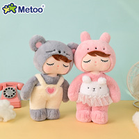 Metoo enfants peluche poupée nouveau garçon et fille pyjamas mignon peluche figure jouets personnalisé peluche jouet