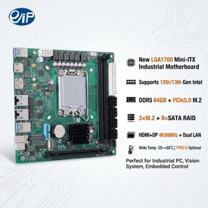 เมนบอร์ดขนาดเล็ก ITX สำหรับเดสก์ท็อปควบคุมอุตสาหกรรม <span class=keywords><strong>H670</strong></span> EITX-7511ใหม่ LGA1700 Intel รุ่น12/13th DDR5 64GB - Product Image 1