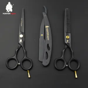 5.5 polegadas corte de cabelo tesoura diluindo tesouras tesouras do barbeiro de aço inoxidável kit set para cabeleireiro Corte de cabelo de Cabeleireiro