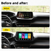 Autoradio pour Peugeot 2008 208 2019 - 2020 2 Din Android Autoradio Lecteur Multimédia Navigation GPS WIFI Unité Principale Autoradio