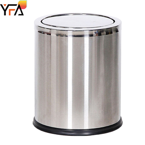 <span class=keywords><strong>Poubelle</strong></span> double couche ronde en titane de luxe personnalisable pour hôtel avec couvercle, <span class=keywords><strong>poubelle</strong></span> de chambre, <span class=keywords><strong>poubelle</strong></span> de <span class=keywords><strong>bureau</strong></span> - Product Image 4