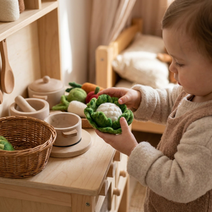Juguete de Comida de Fieltro de Lana Hecho a Mano, Ecológico, con Forma de Coliflor, para Jugar a la Cocina, Regalo Educativo para Niños de 3 a 6 Años - Product Image 3