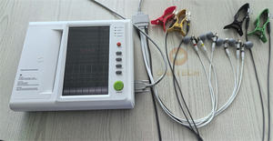 Máquina de electrocardiograma médico EG14 de 12 canales con pantalla táctil de 10,2 pulgadas resultados de análisis automático máquina de <span class=keywords><strong>ECG</strong></span> - Product Image 4