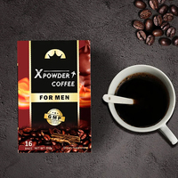Offre Spéciale – Café Énergisant Instantané X Power pour Hommes à base de Maca Noire et Tongkat Ali – Complément Herbal Sain – 16g – Durée de Conservation de 36 Mois – Marque Privée