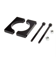 Noir 8/10/12/14/16/20/25/30mm CNC Tube en aluminium pince moteur montage montage Clip support pour avion à voilure fixe multi-axes