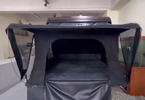 2024 SUV Auto-Dachzelt Ein-Zimmer-Klappzelt mit Hartschale, Aluminiumlegierungsstangen, Leinenstoff, Offroad-Hardtop-Dachzelt für Outdoor - Product Image 3