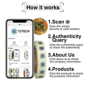 ระบบแสดงความถูกต้อง <span class=keywords><strong>AI</strong></span> แบบกำหนดเองเพื่อป้องกันการฉ้อโกงของแบรนด์สามารถระบุผลิตภัณฑ์ของแท้และของปลอมได้อย่างรวดเร็ว3D สติกเกอร์ติดฉลากรหัส QR - Product Image 6