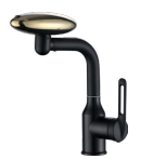 Robinet de douche thermostatique contemporain à débit contrôlé, en acier inoxydable chromé poli, avec poignée unique et pommeau de douche carré