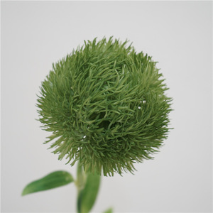 I593 Bola <span class=keywords><strong>de</strong></span> <span class=keywords><strong>pelo</strong></span> <span class=keywords><strong>de</strong></span> una sola rama Feel Green Caryophyllus Decoración del hogar Arreglo floral Adornos - Product Image 6